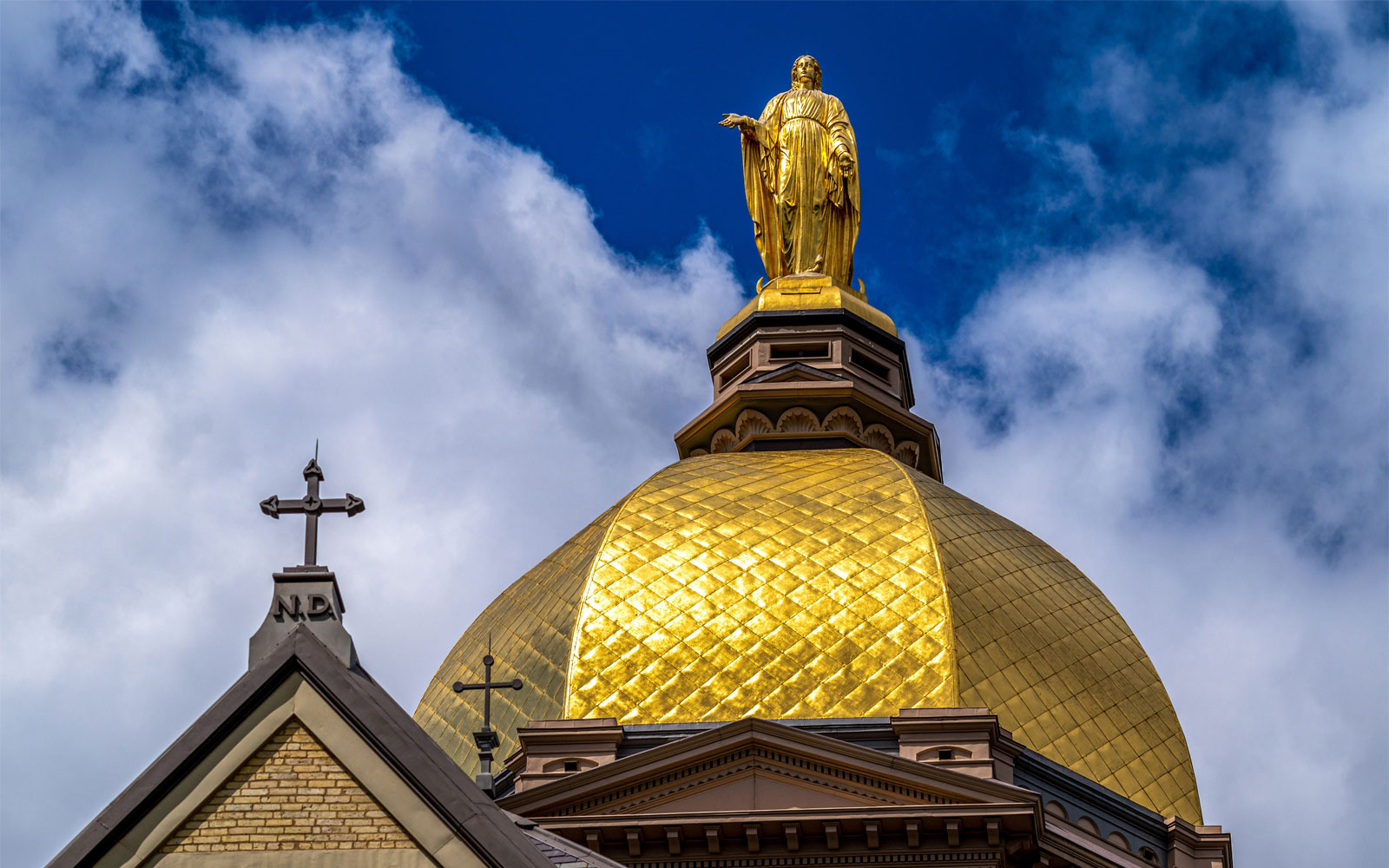 ‘Raised high on a dome, a Golden Dome’| University of Notre Dame